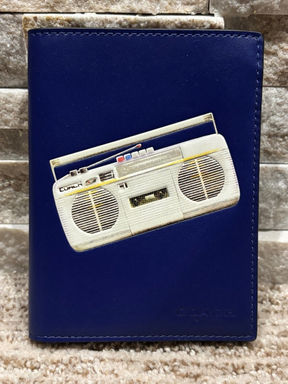 COACH Boombox Passport Holder